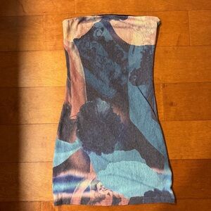 With Jean tube dress